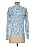 Ann Taylor 100% Cotton Paisley Blue Pullover Sweater Size XS - photo 2