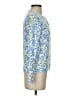 Ann Taylor 100% Cotton Paisley Blue Pullover Sweater Size XS - photo 4