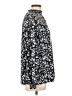 Anne Klein Floral Black Long Sleeve Blouse Size L - photo 4