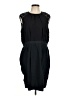 Gerard Darel Solid Black Cocktail Dress Size 12 (44) - photo 1