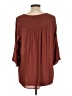Torrid 100% Polyester Burgundy 3/4 Sleeve Blouse Size Lg Plus (0) - photo 2