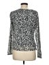 Tahari Silver Long Sleeve Blouse Size M - photo 2