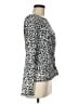 Tahari Silver Long Sleeve Blouse Size M - photo 4