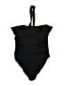 J.Crew Solid Black One Piece Swimsuit Size 14 - photo 1