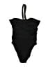 J.Crew Solid Black One Piece Swimsuit Size 14 - photo 2