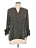 MICHAEL Michael Kors 100% Polyester Gray 3/4 Sleeve Blouse Size L - photo 1