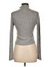Socialite Metallic Silver Turtleneck Sweater Size M - photo 2