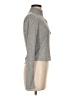 Socialite Metallic Silver Turtleneck Sweater Size M - photo 4