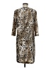 Chico's Animal Print Brown Casual Dress Size Med (1) - photo 2
