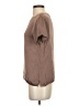 S'edge Solid Brown Short Sleeve Top Size S - photo 5