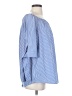Stem & Vine 100% Polyester Blue 3/4 Sleeve Blouse Size S - photo 4