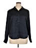 Tommy Hilfiger Blue Black Long Sleeve Blouse Size XL - photo 1