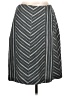Poleci Chevron-herringbone Gray Casual Skirt Size 10 - photo 1
