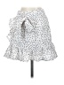 Shein 100% Polyester Polka Dots White Casual Skirt Size S - photo 2