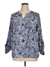 NY Collection Blue 3/4 Sleeve Blouse Size 1X - photo 1