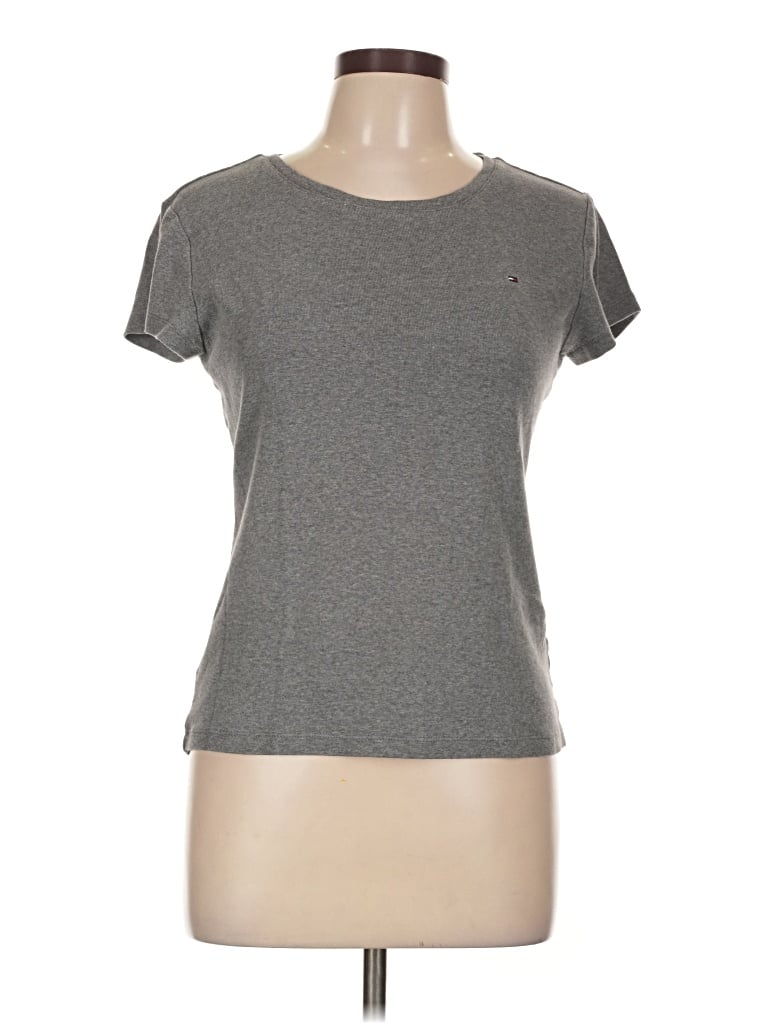 Pre-owned Tommy Hilfiger Short Sleeve T-shirt In Gray