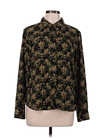Kathy Ireland Long Sleeve Button-Down Shirt (view 1)