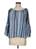 Ember 100% Polyester Blue 3/4 Sleeve Blouse Size M - photo 1