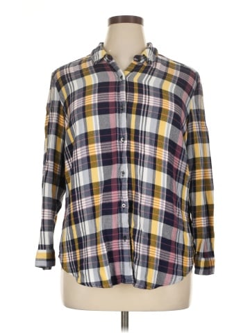Caslon Long Sleeve Button-Down Shirt (view 1)