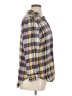 Caslon 100% Rayon Plaid Yellow Long Sleeve Button-Down Shirt Size 1X - photo 4