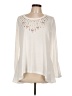 One World Ivory Long Sleeve Blouse Size L - photo 1