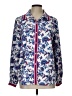 NANETTE Nanette Lepore 100% Polyester Paisley Blue Long Sleeve Blouse Size L - photo 1