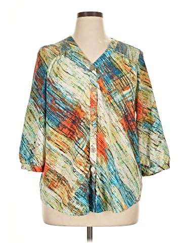 Draper's & Damon's 3/4 Sleeve Blouse (view 1)