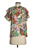 Jodifl 100% Polyester Green Short Sleeve Blouse Size S - photo 1