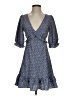 Lush 100% Polyester Paisley Blue Cocktail Dress Size S - photo 1
