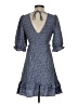 Lush 100% Polyester Paisley Blue Cocktail Dress Size S - photo 2