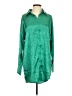 12th Tribe 100% Polyester Green Long Sleeve Blouse Size S - photo 1