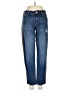Knox Rose Animal Print Blue Jeans Size 2 - photo 1