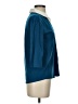 Lands' End 100% Cotton Color Block Blue 3/4 Sleeve Blouse Size XS - photo 4