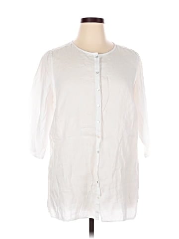 Tahari 3/4 Sleeve Button-Down Shirt (view 1)