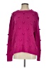 &merci 100% Acrylic Hearts Pink Pullover Sweater Size S - photo 1