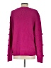 &merci 100% Acrylic Hearts Pink Pullover Sweater Size S - photo 2