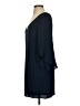Milly Solid Blue Casual Dress Size 4 - photo 5