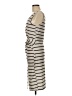 Unbranded 100% Polyester Stripes Ivory Casual Dress Size M - photo 5