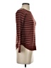 Pink Clover Stripes Burgundy Pullover Sweater Size XS - photo 4