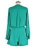 Jennifer Lopez 100% Polyester Solid Teal Romper Size 6 - photo 2
