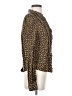 Boden Animal Print Brown Long Sleeve Blouse Size 4R - photo 4