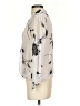 Olivia Grey 100% Polyester Silver 3/4 Sleeve Blouse Size S - photo 5