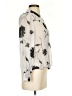 Olivia Grey 100% Polyester Silver 3/4 Sleeve Blouse Size S - photo 4
