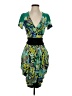 BCBGMAXAZRIA Paisley Green Cocktail Dress Size XS - photo 1