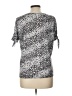 Emily Daniels Animal Print Silver Short Sleeve T-Shirt Size L - photo 2