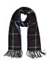 Top It Off 100% Acrylic Plaid Burgundy Blue Scarf One size - photo 1