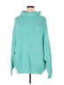 Free People Solid Teal Turtleneck Sweater Size S - photo 1