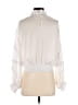 Franco 100% Polyester Ivory Long Sleeve Blouse Size S - photo 2