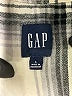 Gap 100% Cotton Plaid Ivory Long Sleeve Button-Down Shirt Size L - photo 7