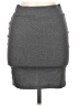 Unbranded Solid Gray Casual Skirt Size M - photo 1